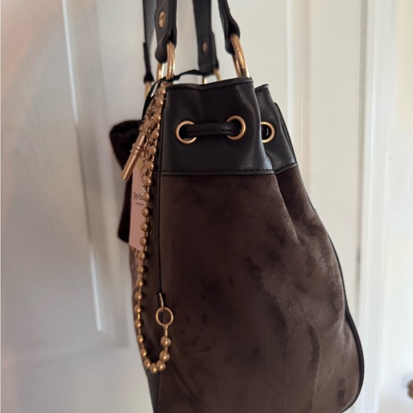 Juicy Couture - The Key to Juicy Tote - Chocolate and Pink - Picture 5 of 7